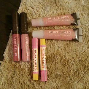 Burt's Bees lip gloss and lip balm